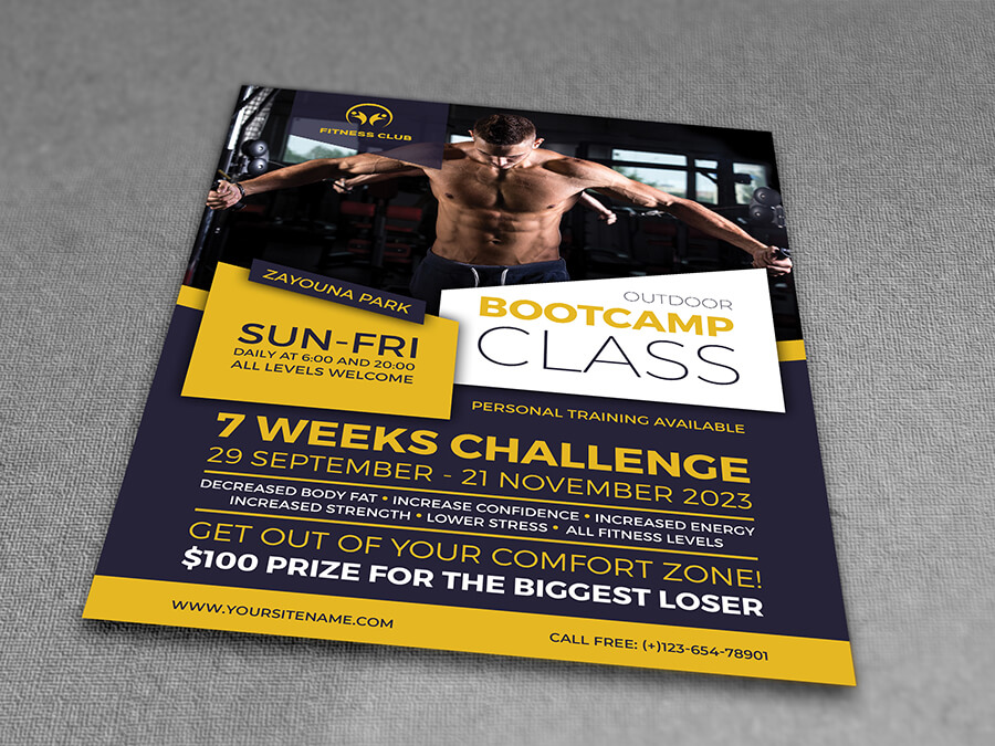 Bootcamp - Fitness Flyer Template