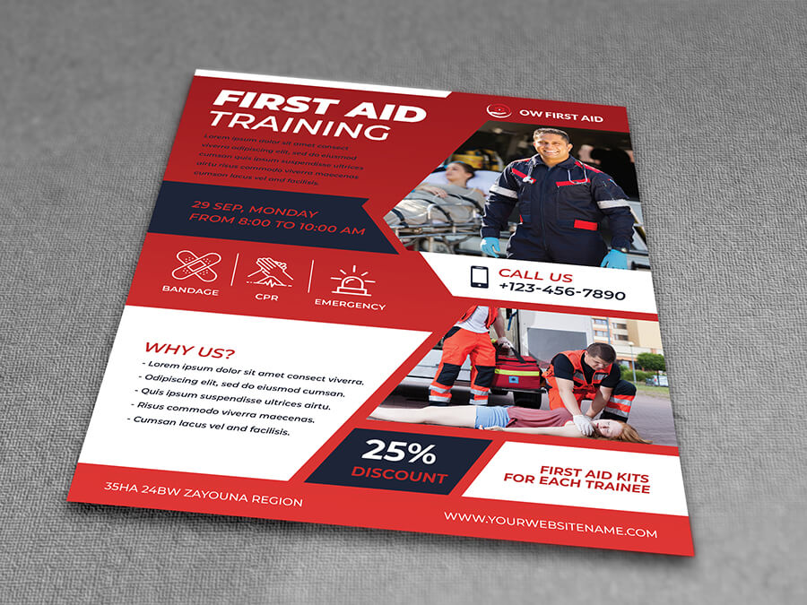 First Aid Flyer Template Vol.2