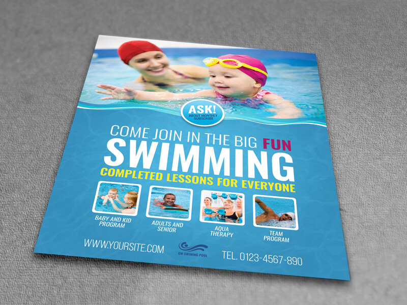 Swimming Flyer Template