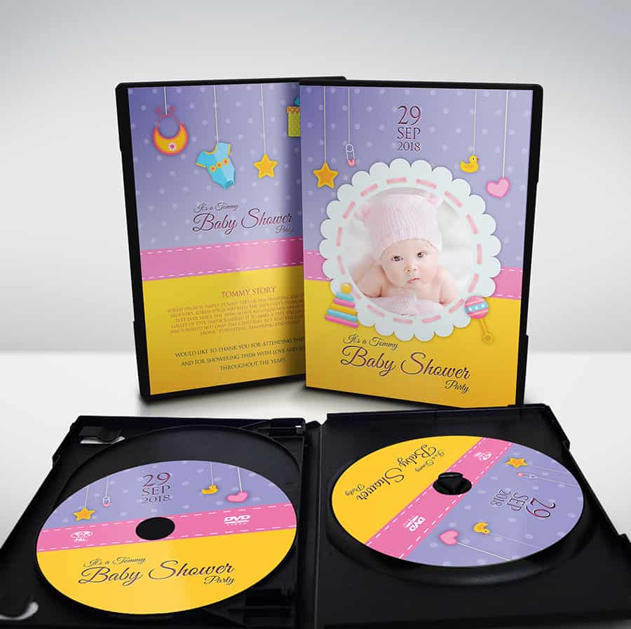 Baby Shower DVD Template