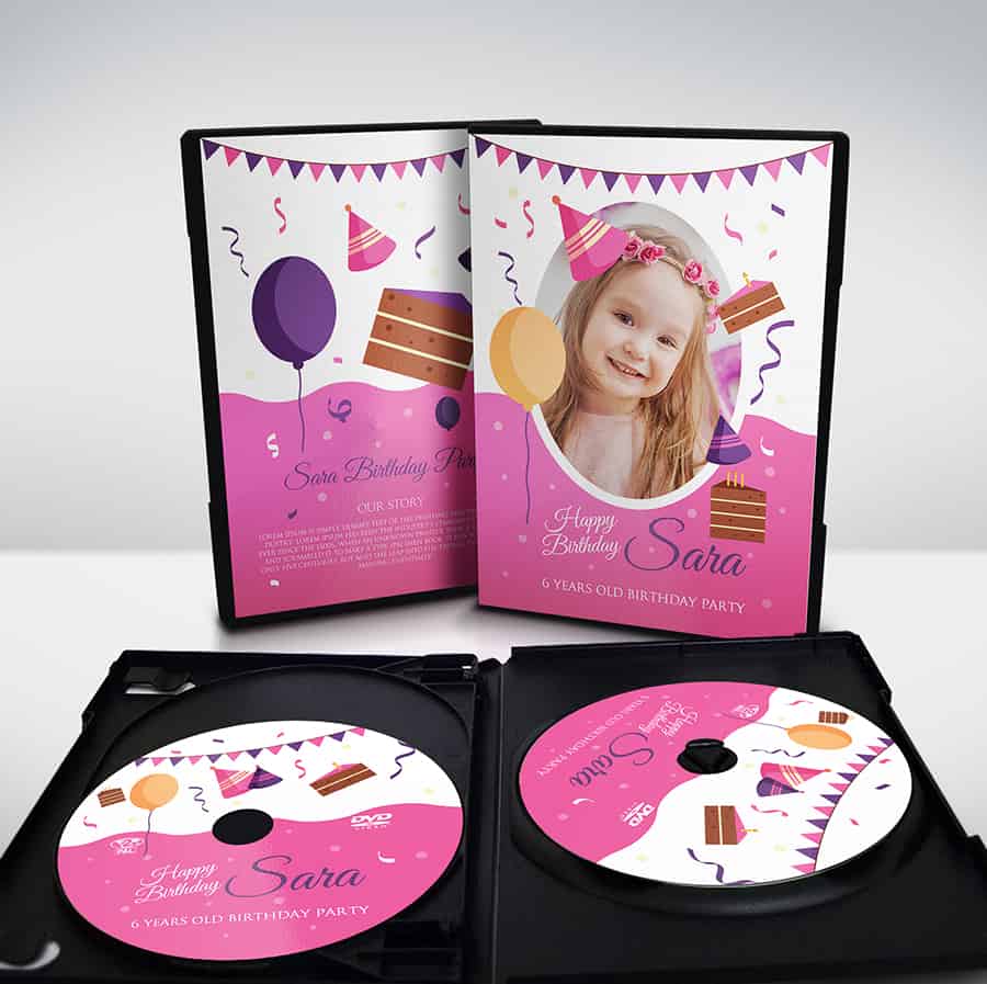 Birthday Party DVD Cover Template
