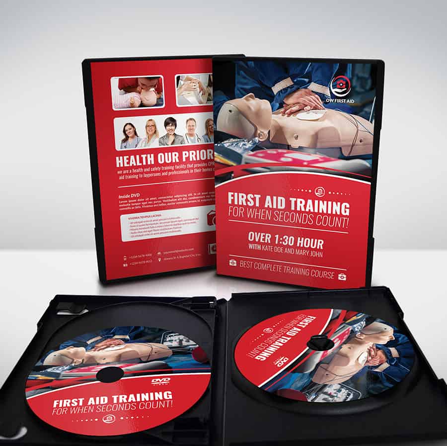 First Aid Training DVD Cover Template